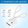 thumbnail image 3 of Heated Eyelash Curlers, Electric Heated Rechargeable Eyelash Curler Travel Quick Long Lasting Heated Lash Curler, Handheld Portable Lash Quick Pre Heat for Women Makeup Accessories, 3 of 5
