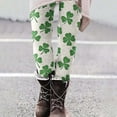 thumbnail image 4 of St Patricks Day Leggings for Women Casual Stretch Slim Fit Fashion Printed Fitness Workout Yoga Pants (S, White), 4 of 9