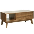 thumbnail image 3 of Coffee Table, Lift Top Coffee Table with Storage, Small Living Room Furniture, Fluted Design, 16.22'' H X 37.4'' W X 18.9'' D, 3 of 7