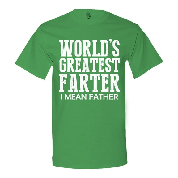 Minty Tees World's Greatest Farter, I Mean Father Men's T-Shirt