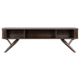 thumbnail image 4 of Valna Rectangular 71" TV Stand with Sliding Doors Walnut, 4 of 5