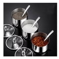 thumbnail image 5 of Tarro de especias de acero inoxidable, recipiente práctico para ingredientes, tarro para condimentos (plateado), juego de 3 uds. Sailing Electrónica, 5 of 5