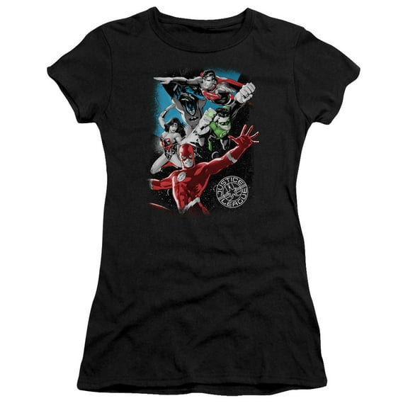 Jla Galactic Attack Officially Licensed Juniors T Shirt