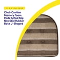 thumbnail image 3 of Cojín para silla Sweet Home Collection, espuma viscoelástica en forma de U, 3 of 6