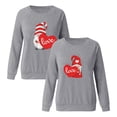 thumbnail image 5 of TKAOPKFD Couple Casual Sports Hoodie for Valentine's Day with Cartoon Print and No Hood (Women), 5 of 5
