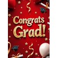 thumbnail image 5 of LUUFILx Graduation Congratulations Backdrop Conrats Grad Exhibition Celebration Banner Background Photography Props Party Supplies Special Event Graduation Party, 5 of 9