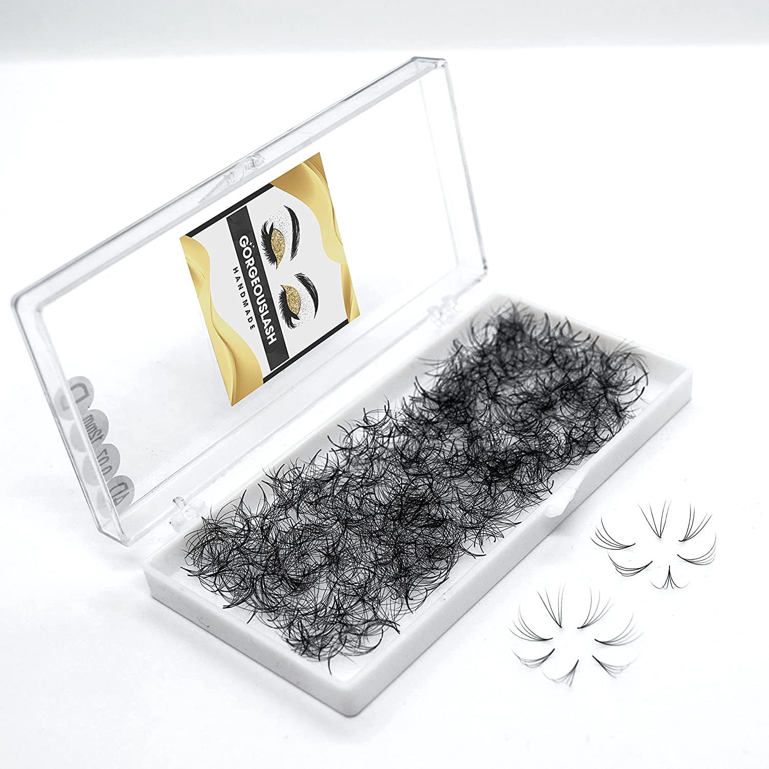 4D Curl C Lashes, 1000 Premade Volume Fans, Eyelash Extensions, Handmade - Gorgeouslash!