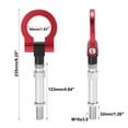 thumbnail image 3 of Rojo Delantero Parachoques Remolque Anillo Ojo Remolque Remolque Gancho Tornillo para Coche, 3 of 6