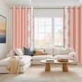 thumbnail image 4 of Pink Blackout Window Curtains for Living Room,Thermal Insulated Curtains,52x84 Inch,Set of 2, 4 of 6