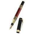 thumbnail image 1 of tamizeot Stainless Steel Handwriting Fountain Pen Ink Pens Writing Tool Student Stationery Learning Business Supply Classroom, 1 of 6