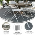 thumbnail image 4 of Emma + Oliver Folding Chair - White Plastic – 6 Pack 650LB Weight Capacity - Event Chair, 4 of 15