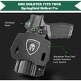 thumbnail image 4 of OWB Kydex paddle holster,fit for Springfield Armory Hellcat Pro & Hellcat Pro OSP, Right Hand, 4 of 7