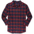 thumbnail image 1 of Croft&Barrow - Camisa de franela con botones para hombre, color rojo, grande 2X, 1 of 1