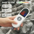 thumbnail image 3 of MARNUR Heated Blanket Full Size, 72"x84" Electric Blanket Full with Faux Fur & Sherpa, Heating Blanket with 6 Heat Levels, 10H Timer, LED Display, Machine Washable, Tie-Dye Gray, 3 of 10