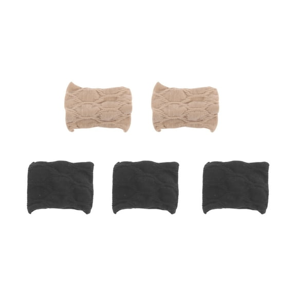 Unique Bargains 5 Pcs Fashion Wide Hair Rope for Girls Black