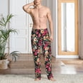 thumbnail image 4 of KLL Mens Pajama Pants for Men,Mens Lounge Pants,Funny Gifts for Men,Men's Pajama Bottoms Many Kind Of Flowers -Small, 4 of 5