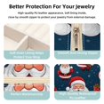 thumbnail image 3 of Santa Claus Travel Portable Jewelry Box - Square Organizer Box with Bracelet Holder, Earring Organizer – Store Rings, Earrings, Necklaces, Bracelets, and More! Suitable for Girls and Women, 3 of 6
