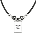 thumbnail image 1 of todo lo que necesitas es amor sol citar collar a mano colgante de cuerda de cuero Unbranded M, 1 of 3