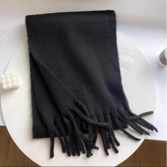 Nvzi Bufanda Pashmina Chales y Chales para Vestidos de Noche Viajes Oficina Bodas de Invierno Bufandas Grandes de Tacto de Cachemira, Azul C