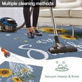 thumbnail image 5 of Haze Blue Sunshine Sunflower Outdoor Rug for Patio/Deck/Porch, Non-Slip Large Area Rug 5 x 7 Ft, Pastoral Bees Farmhouse Floral Indoor Outdoor Rugs Washable Area Rugs, Camping Rug Carpet Runner, 5 of 8