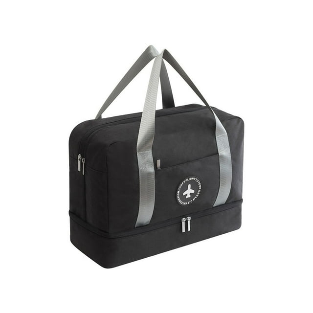 Trousse de Maquillage Portable, Grande Capacité Sac de Rangement, Tissu Imperméable, Multiples Compartiments, pour Voyage, Usage Quotidien, Fenêtre de Vue Claire, Polyester Durable, Design Compact, Organisateur de Sac à Main, Akmoler