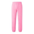 thumbnail image 3 of LYHaoo Boys Uniform Jogger Sweatpants, Elastic Waist Loose Fit School Pants For Kids Daily Activewear(Pink), 3 of 6
