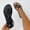 Black, variant on Womens Wrap Around Flat Sandals with Multiple Straps Casual Vacation Fashion Flip Flop Footwear for Summer White 9.5(43)