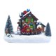 thumbnail image 1 of Mini Casa De Nieve De Navidad Led, Adorno De Resina De Escritorio Para Casa De Pueblo Brillante Para Decoración De Navidad Methold HA037749-00, 1 of 6