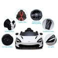 thumbnail image 4 of VOLTZ TOYS 12V Ride on Car for Kids, Mclaren 720S with Remote Control, Leather Seat, Butterfly Doors, Bluetooth MP3 and LED Lights, Licensed Model (White), 4 of 9