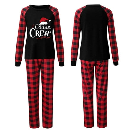 

Nehekpu Pajama Sets for Women 2 Piece Christmas Pajamas for Family Christmas Pajamas Set Raglan Sleeve for Mom Matching Pajamas for Couples Family Christmas Pajamas Matching Sets Black L