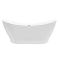 thumbnail image 2 of A&E Bath and Shower Comox 65" Contemporary Plastic Freestanding Bathtub in White, 2 of 5
