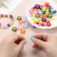 thumbnail image 5 of Uxcell 250pcs Acrylic Star Beads, 11mm Star-Shaped Pony Loose Spacer Beads for Bracelets Jewelry Making DIY Crafts, Gold, 5 of 7