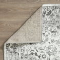 thumbnail image 6 of Loomaknoti Aysal Alazah 9' x 12' Oriental Indoor Polypropylene Area Rug , Cream/Gray, 6 of 7