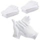 thumbnail image 1 of 12 Pares de Guantes de Algodón Blanco Guantes Hidratantes Suaves Guantes Elásticos para el Cuidado de la Piel Guantes de Trabajo para Mujeres Manos Secas Inspección de Joyas y Más, Talla Única, 1 of 5
