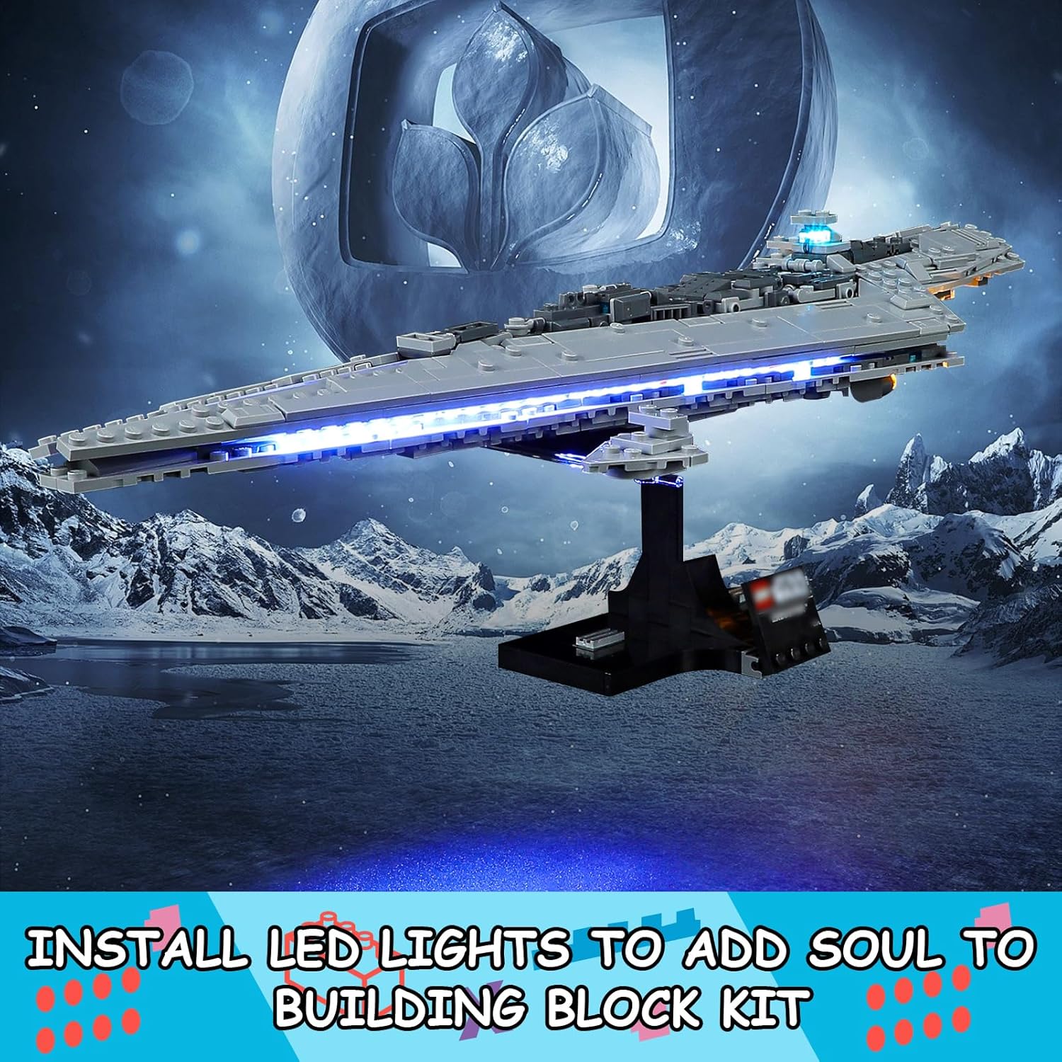 LED Light Kit for 75356 Executor Super Star Destroyer Set Compatible with Lego