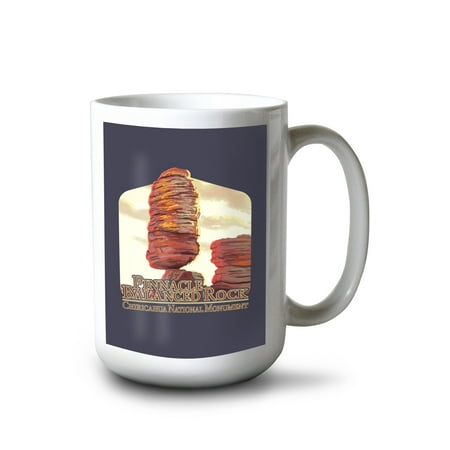

15 fl oz Ceramic Mug Chiricahua National Monument Arizona Pinnacle Balanced Rock Contour Dishwasher & Microwave Safe