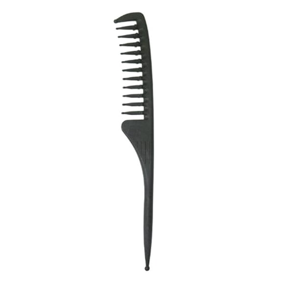 BELOVING Carbon Wide Tooth Rake Comb with Tail Beach Waver Texture Hairstyle
