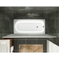 thumbnail image 5 of Sunny Shower 60 in. W x 57.4 in. H Double Sliding Tub Door 1/4 in. Frosted Glass in Brushed Nickel Finish, 5 of 9