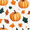 Pumpkins Pattern, variant on Yayeee Wall Clock Battery Operated 9.5" Silent Non-Ticking for Living Room, Campfire Pattern