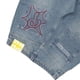 thumbnail image 4 of 2023 nuevos jeans holgados casuales de pierna ancha bordados para hombre, jeans estampados de hip-hop retro de calle, jeans negros de cintura alta Y2k, 4 of 5