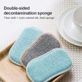 thumbnail image 3 of 4 Pcs Kitchen Dish Cloth Nonstick Oil Scouring Pad Oil Cleaning Cloth Washing Cloth Double Sided Kitchen Sponge Cleaning Cloth, Red, 3 of 8