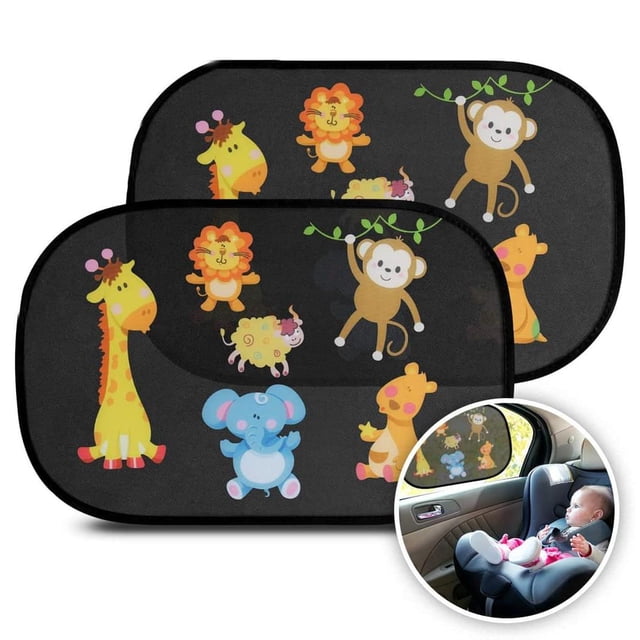 Car Window Shade Cling Sunshade for Car Windows, Baby Side Window Car Sun Shades for Blocking Sun Glare, UV Rays