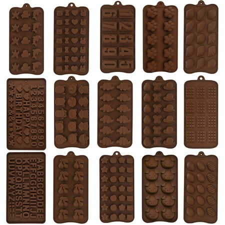 

LEPAI Chocolate Mold Non-sticky Easy Demoulding DIY Food-grade Silicone Cartoon Love Heart Numbers Candy Mould Baking Tools