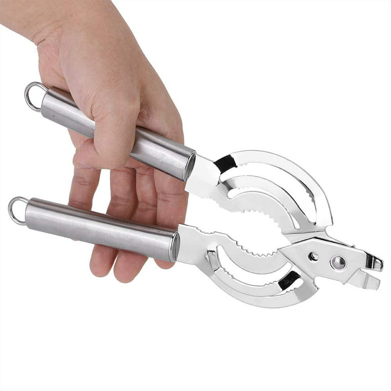 Manual Can Opener Stainless Steel Handheld Can Opener with Magnet for  Seniors Arthritis Kitchen Bottle Jar Opener KITCHENDAO