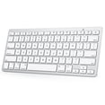 thumbnail image 1 of Teclado Bluetooth OMOTON para Mac, inalámbrico plateado, 1 of 8