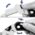 thumbnail image 4 of Lightweight Heavy Duty Pocket Knife Retractable Blade ABS Folding Safety  Utility Box Cutter with Lock Release - 4 Pack Black Color, 4 of 5