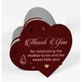 thumbnail image 3 of Inkdotpot 50 Pack Thank You For Celebrating The Mother To Be Baby Shower Favor Paper Tag Craft Real Rose Gold Foil Hang Tag, 3 of 8