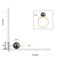 thumbnail image 5 of ANGARA Solitaire Tahitian Cultured Pearl Bypass Ring in 14K Yellow Gold for Women | June Birthstone, Birthday, Anniversary, Jewelry Gift for Women | Pearl Ring, 5 of 9