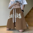 thumbnail image 4 of Pantalones cortos con estampado de letras de ropa de calle Y2K de verano para hombre, pantalones cortos deportivos de hip hop para gimnasio, bermudas holgadas informales americanas 2023 para hombre, 4 of 5