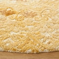 thumbnail image 3 of SAFAVIEH Marquee Georgiana Floral Area Rug, Yellow/Ivory, 6' x 6' Round, 3 of 8